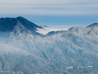 Wall Mural - Winter snow scene in Lushan/Mountain Lu National Park Scenic Area, Jiujiang, Jiangxi, China