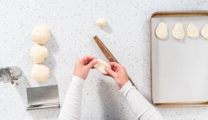 Canvas Print - Homemade naan dippers