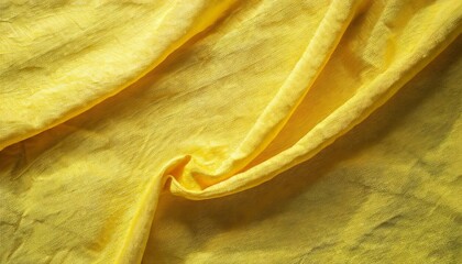 Wall Mural - clothing fabric yellow texture background close up of cloth textile surface abstract