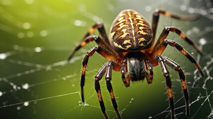 spider on a web. Generative Ai