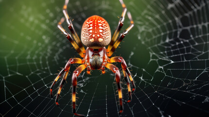 spider on a web. Generative Ai