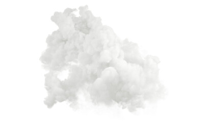 Aufkleber - relaxing climate smooth clouds on transparent backgrounds 3d render png