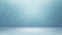 Ice Wall And Floor Blurred Texture Empty Light Blue Background Winter Interior Room 3d Illustration Abstract Graphic