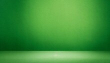 Abstract Empty Green Color Texture Cement Wall Studio Background