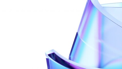 Poster - Abstract animation, 3d render, 4k seamless looped video