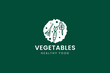 vegetable logo vector icon illustration