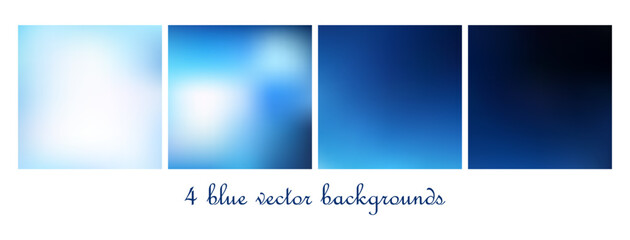 Sticker - Set of blue mesh backgrounds.