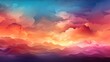 Sunset Sky Background Natural Gradient, Background Banner HD, Illustrations , Cartoon style