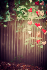 Wall Mural - love background, concept, hearts