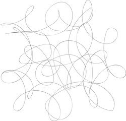 Poster - abstract seamless geometric simple chaotic line art.