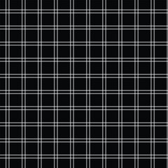 Poster - abstract seamless black line plaid pattern.