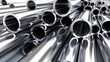 Metal profile and steel pipes Ai Generative