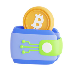 Poster - Crypto Wallet 3D illustrations