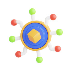 Poster - Decentralization 3D illustrations