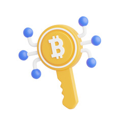 Poster - Digital Key 3D illustrations