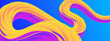 Colorful colourful abstract modern trend wave liquid gradient shape banner. 3D vibrant modern graphic design for banner, flyer, card, website or brochure cover