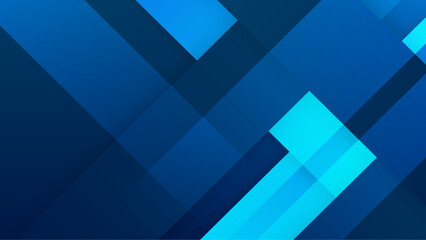 Wall Mural - Blue abstract vector background with shapes