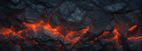 Fototapeta  - Depict the texture of a frozen lava flow, capturing the rough and dynamic nature of volcanic rock with hints of molten lava solidifying into unique patterns