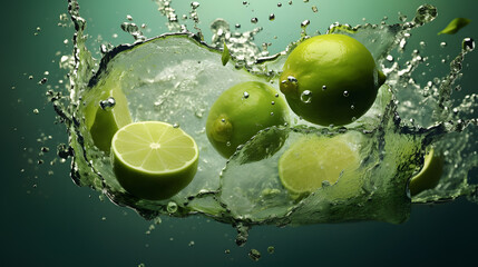 Sticker - lime and water