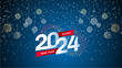Happy New Year 2024 Banner Poster, New Concept, Celebration background, 