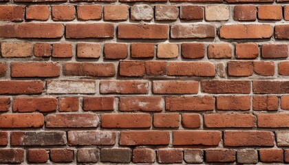 Sticker - old red brick wall background panoramic wide texture