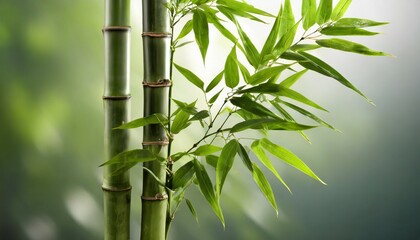 Sticker - bamboo tree with leaves