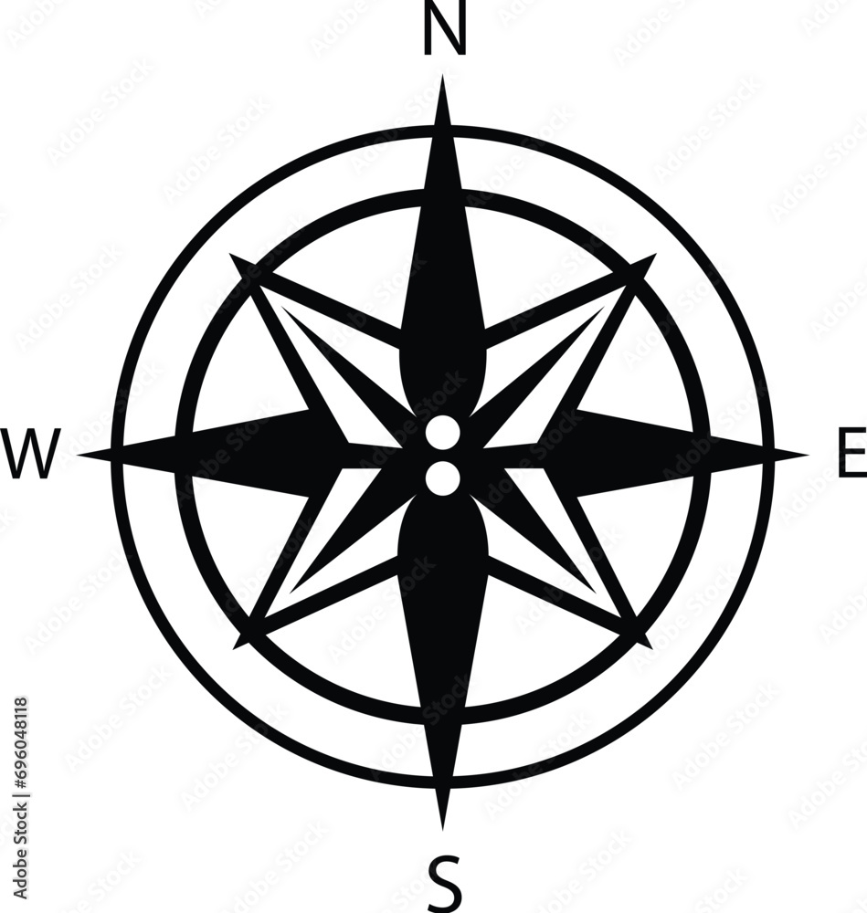 Compass Navigation design – Directional indicator Stock Vector | Adobe ...