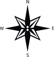 Wall Mural - compass navigation design – directional indicator