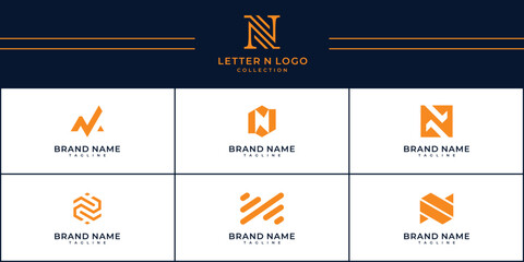 Wall Mural - Set of letter N logo with modern creative concept for company or business brand identity.