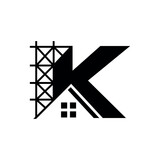 Fototapeta  - K scaffolding logo