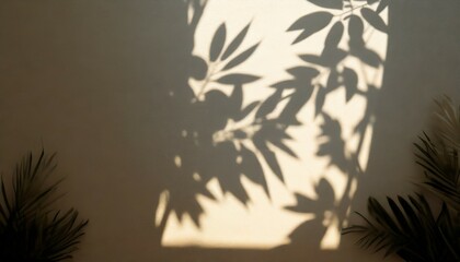 Wall Mural - botanic shadows overlay photoshop overlay plant tree flower shadow light casts light effect