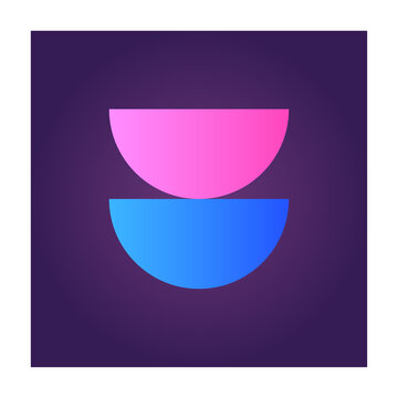 Square Futuristic Gradient Texture Colored Graphic Symbol Element Nostalgic Retro 90's Thenme Icon