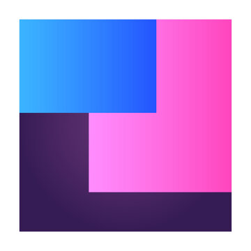 Square Futuristic Gradient Texture Colored Graphic Symbol Element Nostalgic Retro 90's Thenme Icon
