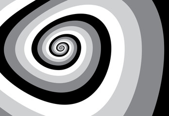 Poster - Artistic spiral shape. Vector drawing