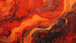 Fiery Lava Flow Abstract