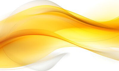 Aufkleber - Abstract yellow wavy background in the style of elegant lines