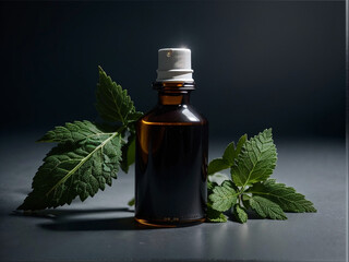 essential oil with herbs and spices