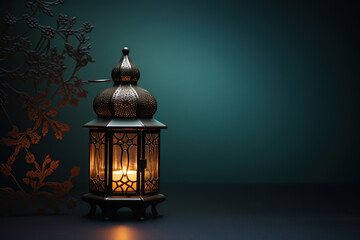 Wall Mural - Arabic lantern, Ramadan Kareem background.