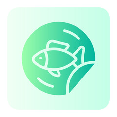 contain fish gradient icon