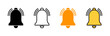 © Lunaraa - Bell Icon set vector. Notification sign and symbol for web site design
