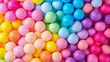 A lively and colorful background filled with all kinds of colorful balls.