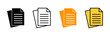 © Lunaraa - Document icon set vector. Paper sign and symbol. File Icon