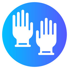 gloves gradient icon