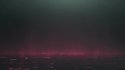 Wall Mural - Minimal animation of a digital rainstorm, with cascading lines and glitchy effects.
