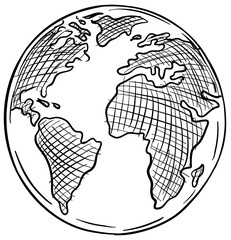 earth handdrawn illustration