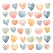 Valentine Sweet Candy Hearts Illustrations 