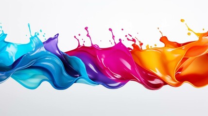 Wall Mural - colorful paint splashes