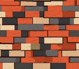 Sticker - Brick Wall Seamless Pattern