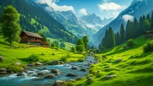 Swiss Mountains Landscape