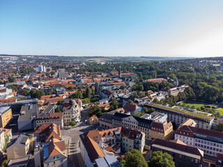 Wall Mural - aerial view of the weimar city in east germany